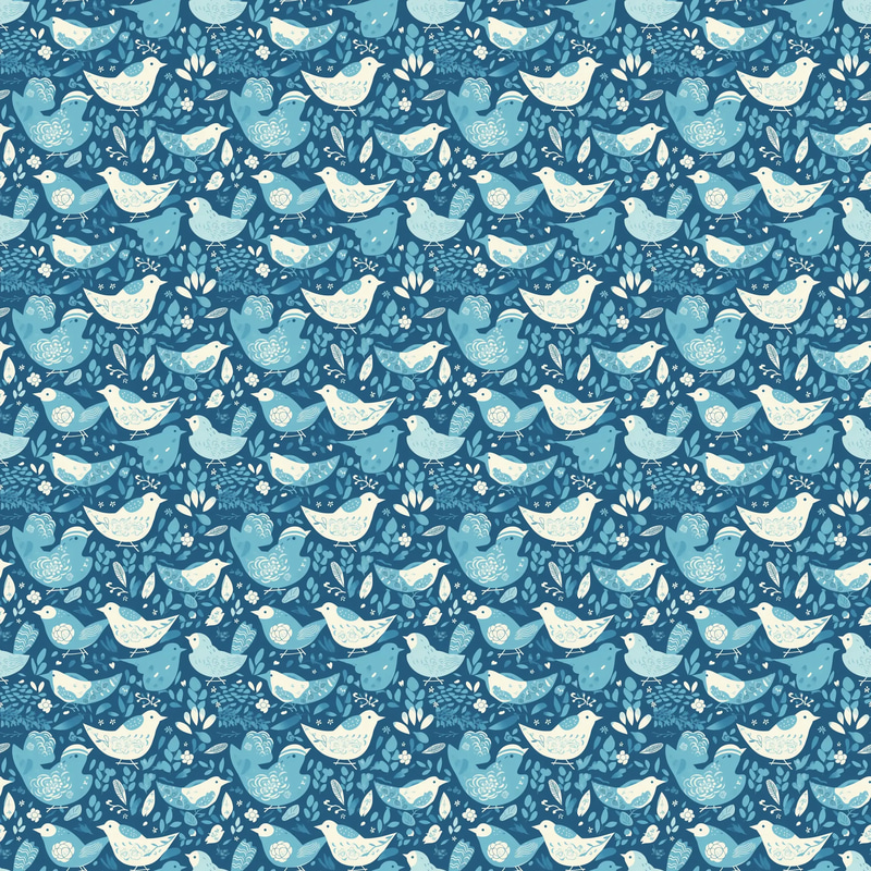 Azure Songbird Meadow Patterns - Serene Nature-Inspired Animal Prints for Creative Design Projects 2025-2026
