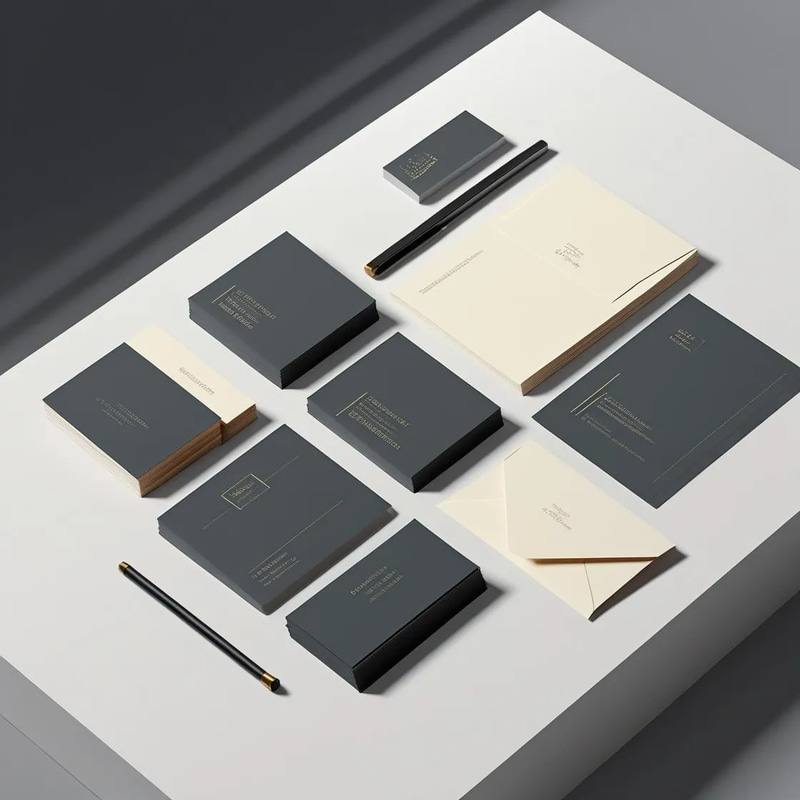 Modern Corporate Stationery Set - Sleek Identity Pack - Professional Business Card Templates for Corporate Branding and Efficient Office Use
