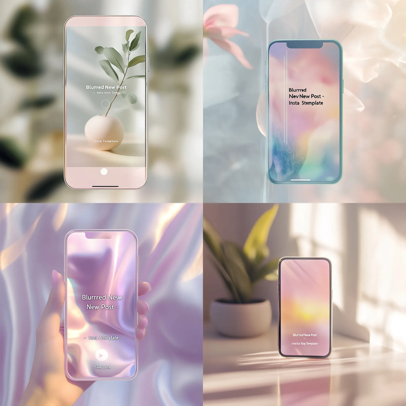Blurred New Post - Insta Story Template - Dynamic Animated Social Media Design for Engaging Brand Stories