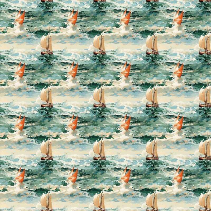 Nautical Sailboat Stripe Patterns - Classic Maritime Striped Textures for Designers and Creators