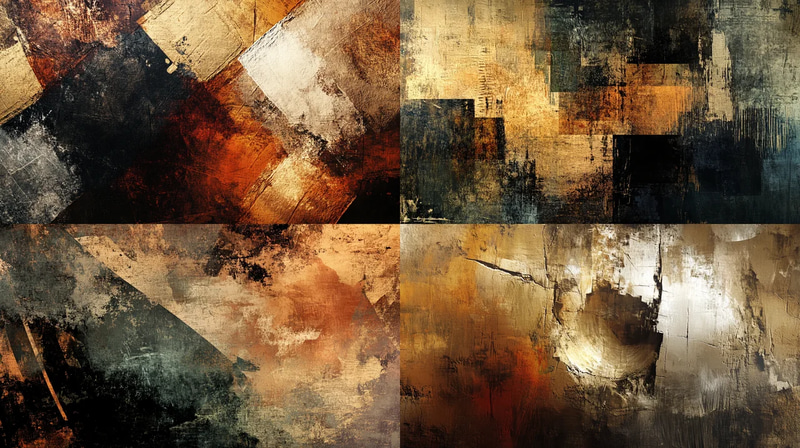 Textured Abstract Digital Wall Composition - Premium Abstract Wall Art for Modern Interiors and Creative Spaces