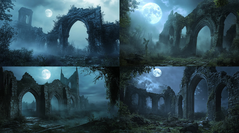 Ravenstone Ruins - Crumbling Arcane Sanctuary - Fantasy Environment Art for Immersive Worlds and Creative Projects