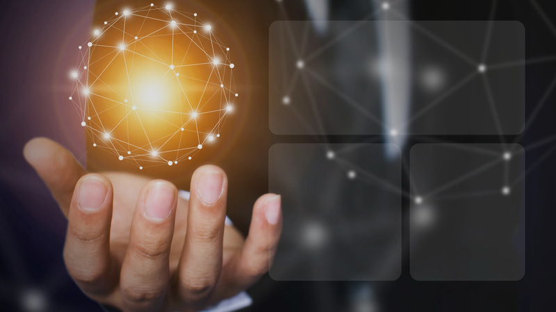 Vision Tech Digital Wallpaper - Futuristic Tech Poster for Modern Digital Spaces and Creative Environments