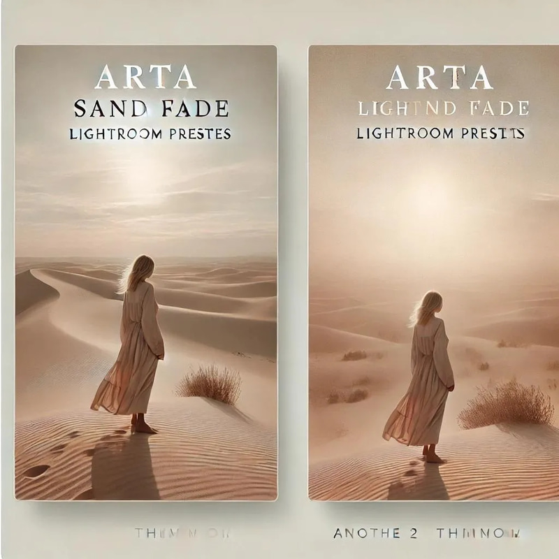 ARTA Sand Fade Lightroom Presets - Cinematic Warm Fade Presets for Photographers and Editors