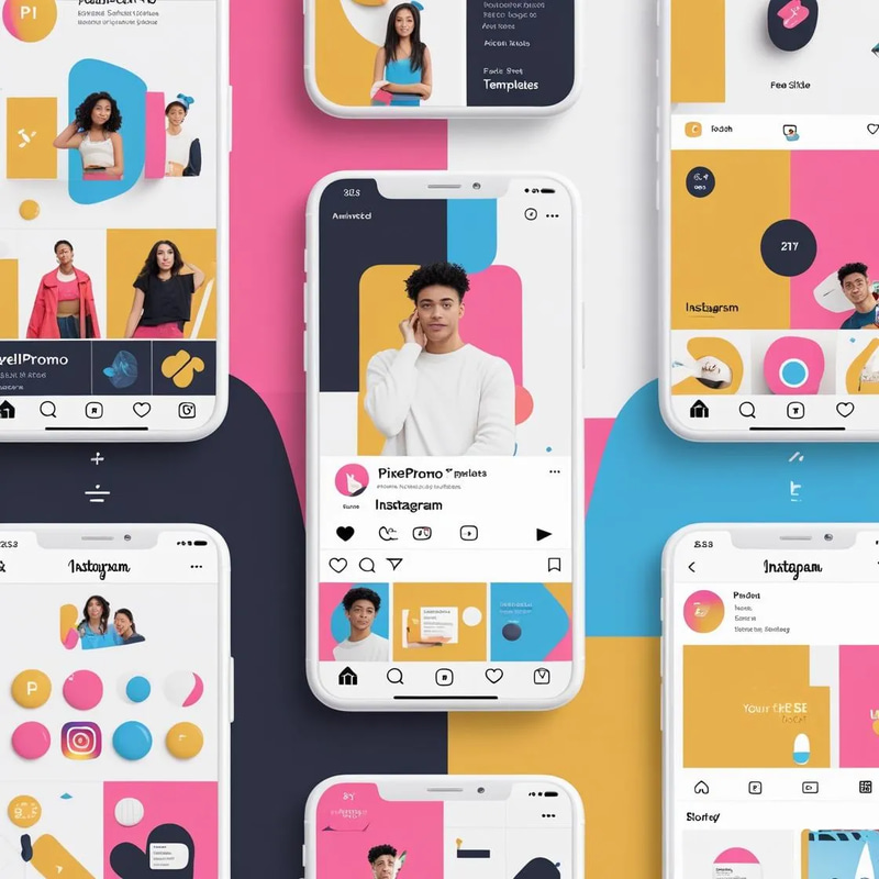 PixelPromo - Fresh Feed & Story Designs - Animated Social Media Templates for Engaging Brand Presence