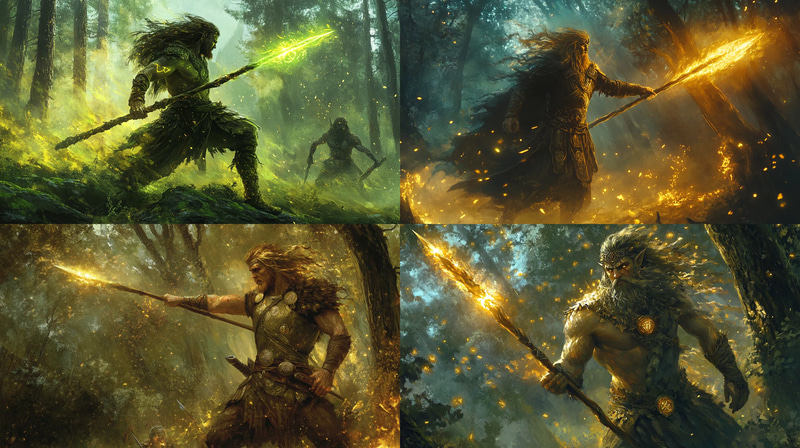 Lugh Lamfada - Spear of Victory - Mythic Fantasy Art for Epic Storytellers and Creative Projects