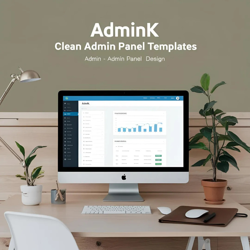 AdminK Clean Admin Panel Design - Modern Dashboard Template for Web Developers and Project Managers