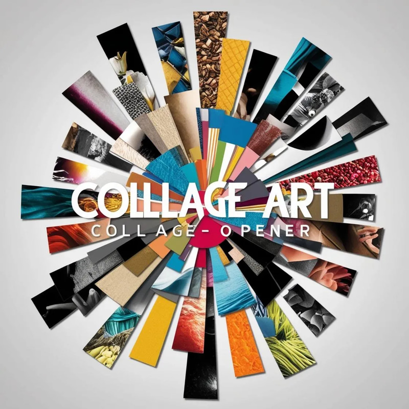 Collage Art Opener - Creative Image Burst - Cinematic Video Intro Template for Dynamic Visual Storytelling