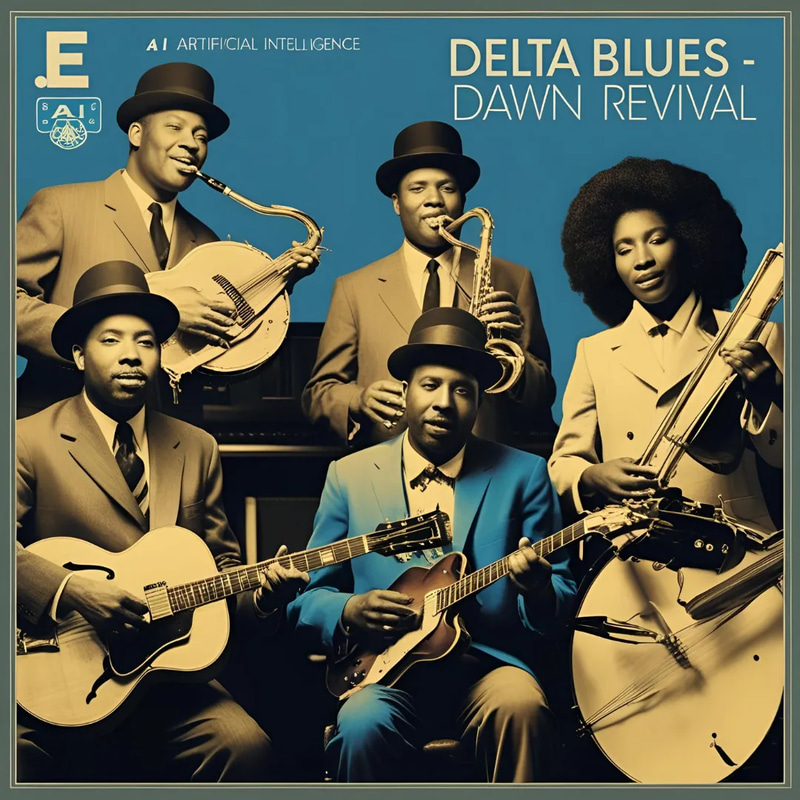 AI Delta Blues Dawn Revival - Immersive AI-Generated Jazz & Blues for Creative Music Projects and Storytelling