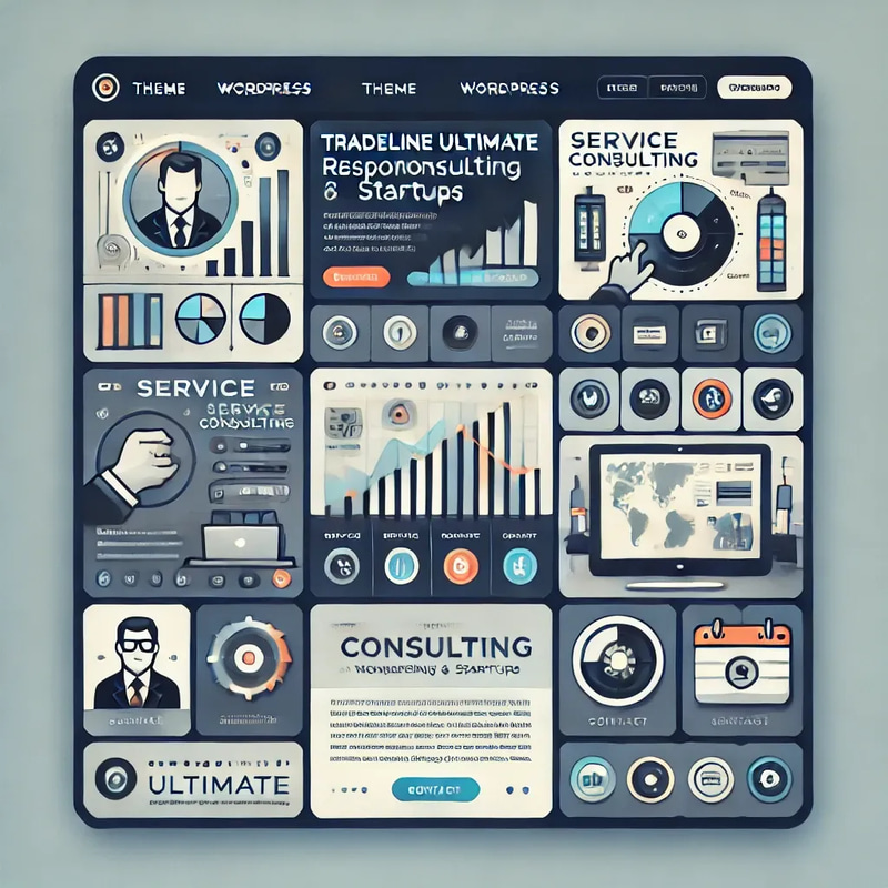 TradeLine Ultimate - Responsive WordPress Theme for Consulting & Startup Websites with Modern Design