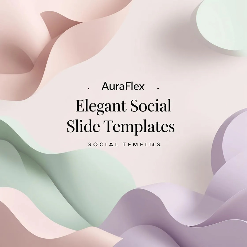 AuraFlex - Elegant Social Slide Templates - Sleek Animated Designs for Engaging Social Media Campaigns