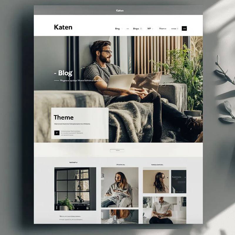 Katen Blog Magazine WP Theme - Sleek WordPress Theme for Bloggers and Digital Magazines