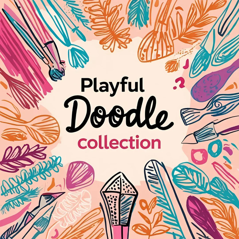 Playful Doodle Brush Collection - Creative and Versatile Brush Set for Digital Artists and Designers