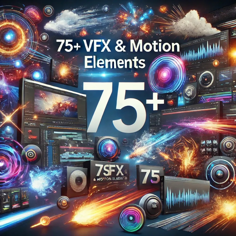 FlowShift Studio 75+ VFX & Motion Elements - Dynamic Video Transitions and Visual Effects for Creators and Editors
