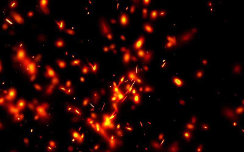 Fiery Spark Overlay Effects - Dynamic Textured Overlays for Photographers and Editors