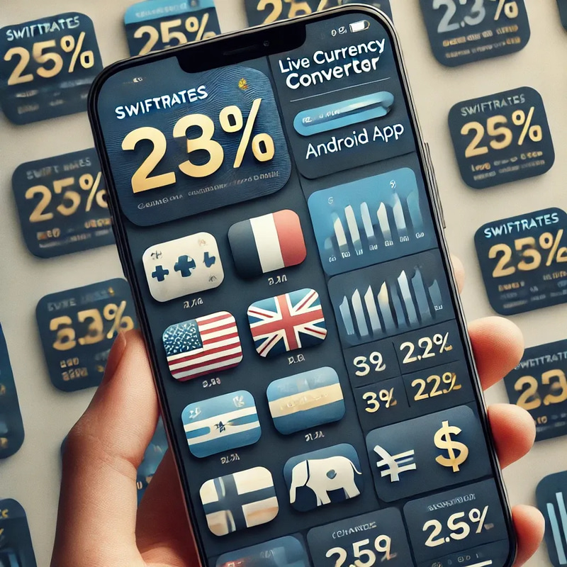 SwiftRates Live Currency Converter Android App - Efficient Mobile Tool for Real-Time Exchange Rates and Financial Accuracy