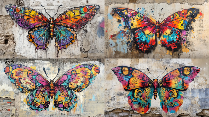 Layered Stencil Artwork - Contemporary Urban Graffiti Stencil Art for Creative Designers and Street Art Projects