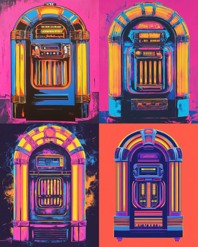 Pop Art Image Bright & Simplified Illustration - Vibrant Pop Art Wall Decor for Modern Spaces and Creative Interiors