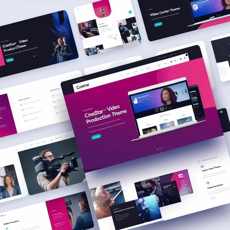 Cinestar Video Production Theme - Modern Multipurpose Website Template for Creative Studios and Agencies