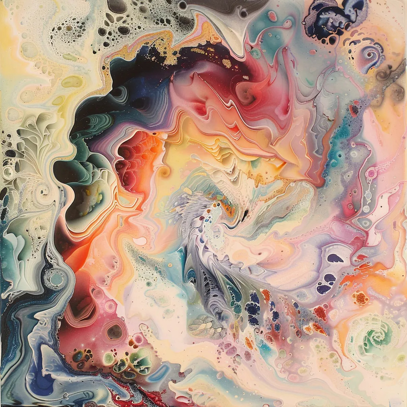 Kinetic Abstract Swirling Vortex Patterns - Dynamic Abstract Art for Creative Spaces and Visual Storytelling