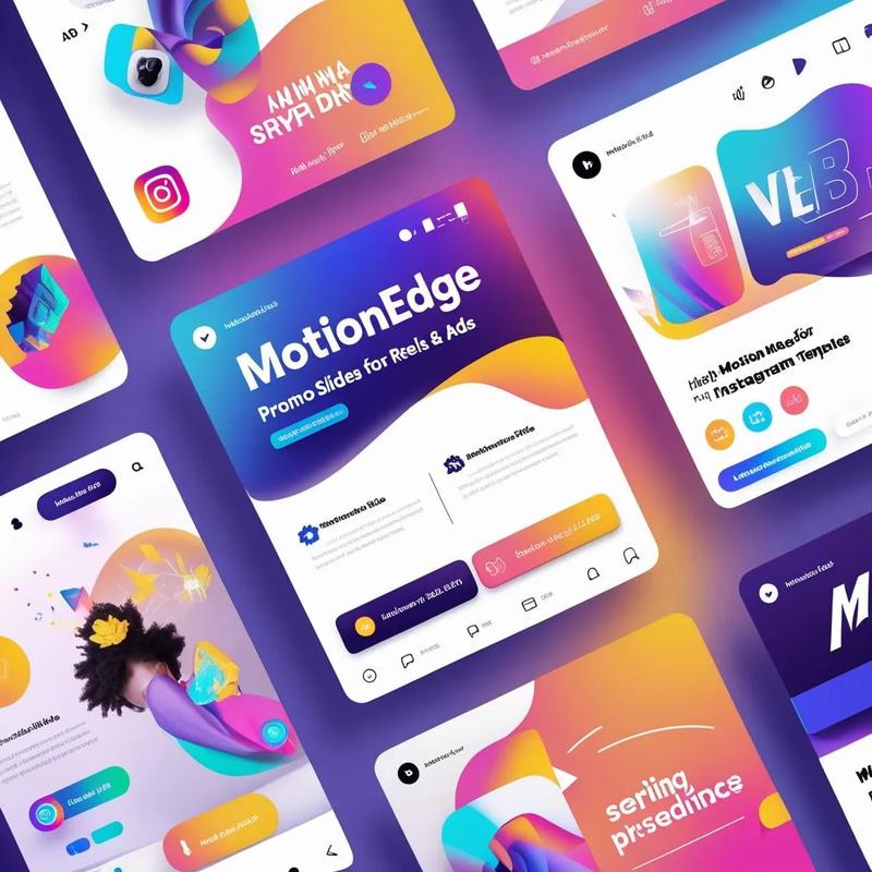 MotionEdge Promo Slides - Animated Social Media Templates for Engaging Reels & Ads Creators