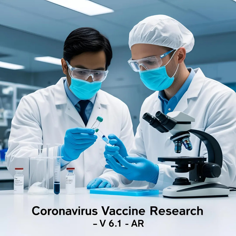 Coronavirus Vaccine Research - Cinematic Educational Stock Video for Science & Medical Projects 2025