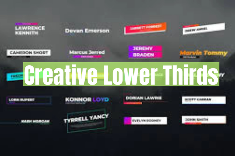 Creative Lower Thirds - Stylish Text FX for Dynamic Video Presentations and Content Creators