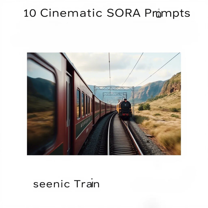 10 Cinematic SORA Prompts for Scenic Train Journeys & Tracks - Immersive AI Video Prompts for Filmmakers and Creators