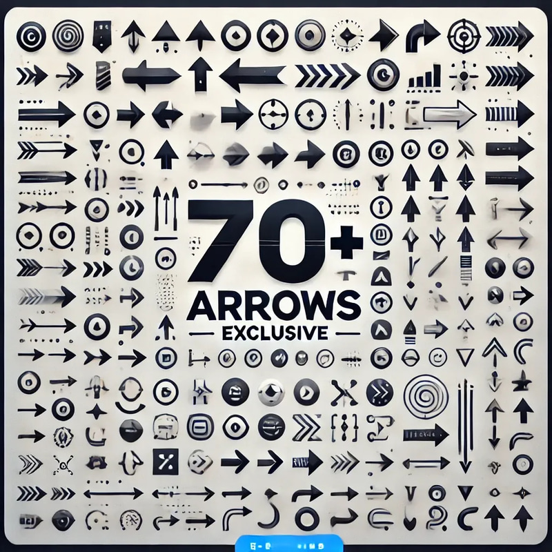 70+ Arrows Icons Exclusive - Sleek Vector Arrow Icon Set for Designers and UI Projects
