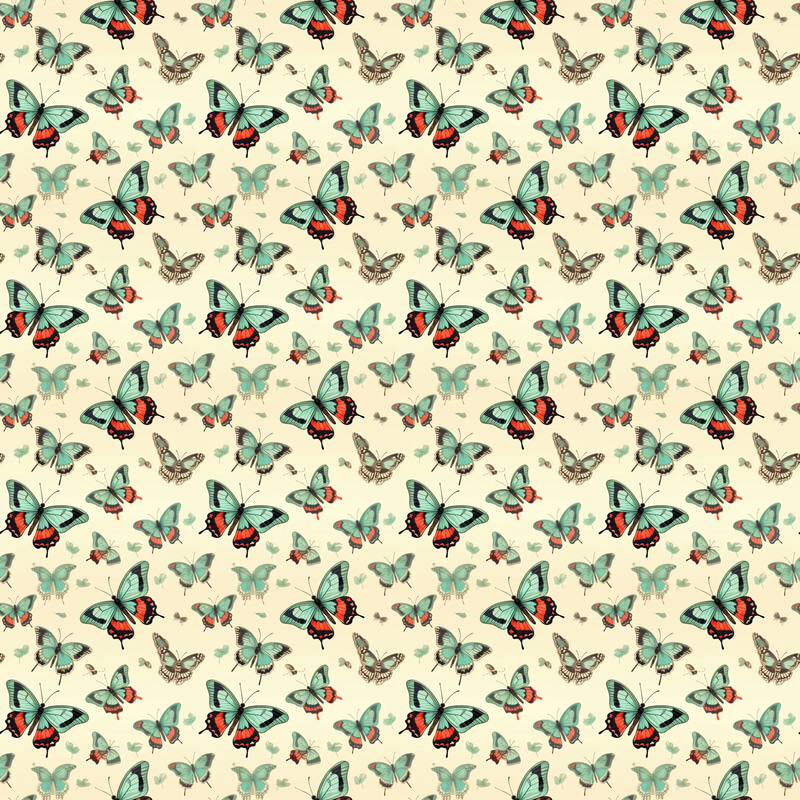 Butterfly Wing Enchantment Patterns - Nature-Inspired Animal Print Designs for Creative Projects and Branding