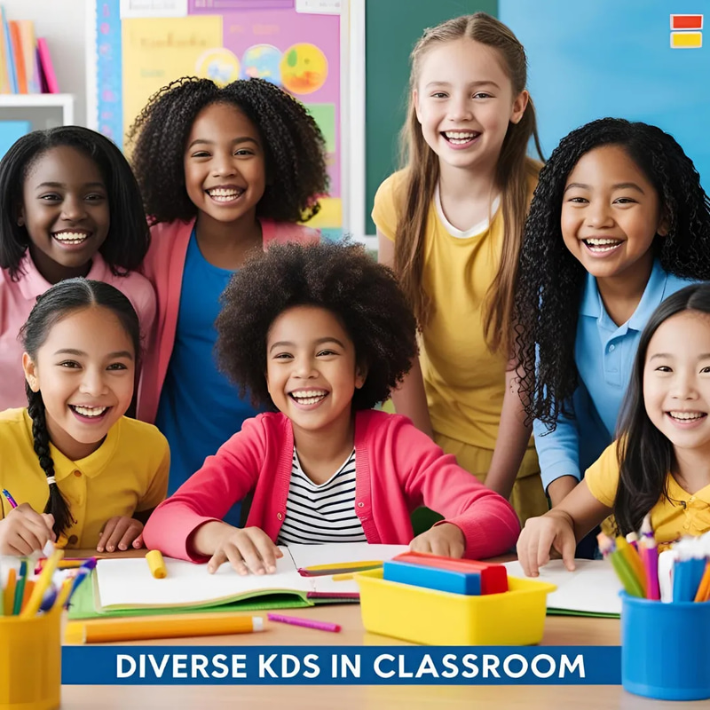 Diverse Kids in Classroom - Engaging Educational Stock Video for Science & Medical Learning