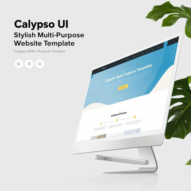 Calypso UI Stylish Multi-Purpose Website Template - Sleek Responsive Design for Developers and Digital Agencies