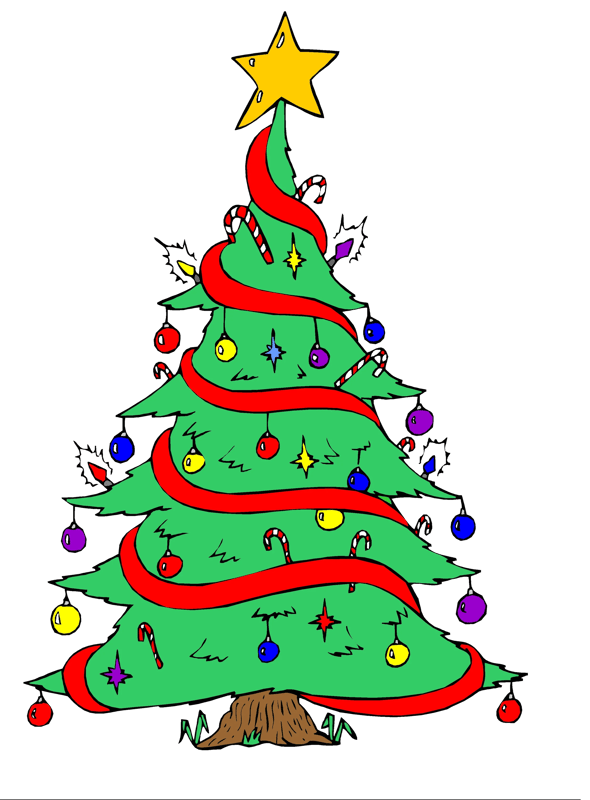 Tree & Ornament Graphics Christmas Decor Mix - Festive Clipart Collection for Seasonal Celebrations and Creative Projects