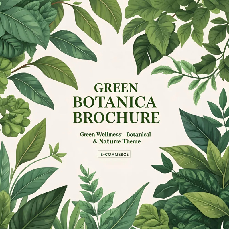 Green Botanica Brochure - Botanical & Nature Theme Multipurpose Promo Kit for Professional Marketing Campaigns