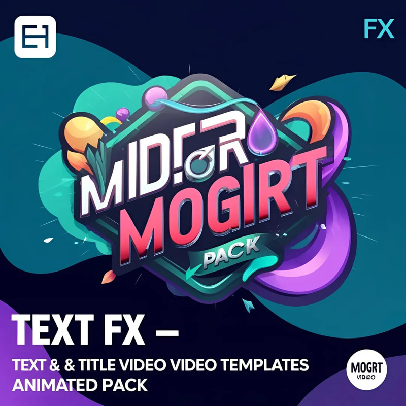 Text FX - MOGRT Animated Pack - Dynamic Title Animation Templates for Video Editors and Content Creators