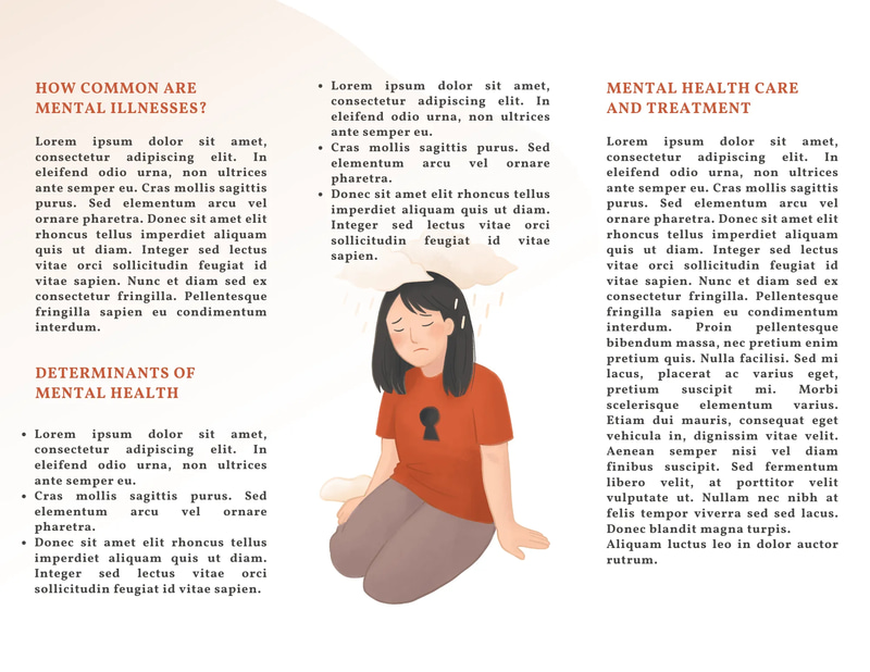 Mental Health Brochure - Clean Layout - Professional Wellness Template for Impactful Health Campaigns and Client Engagement