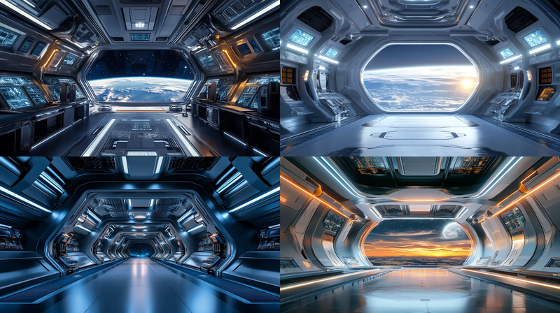 Starbridge Terminal Quantum Docking Nexus - Immersive Sci-Fi Digital Environment Art for Concept Designers and Storytellers