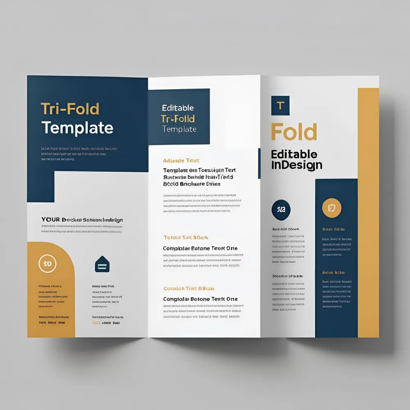 Tri-Fold Template - Editable InDesign Brochure for Professional Marketing & Promotions
