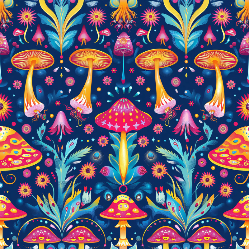 100 Kaleidoscope Mirage Patterns - Geometric Abstract Designs for Creative Printables and Digital Art