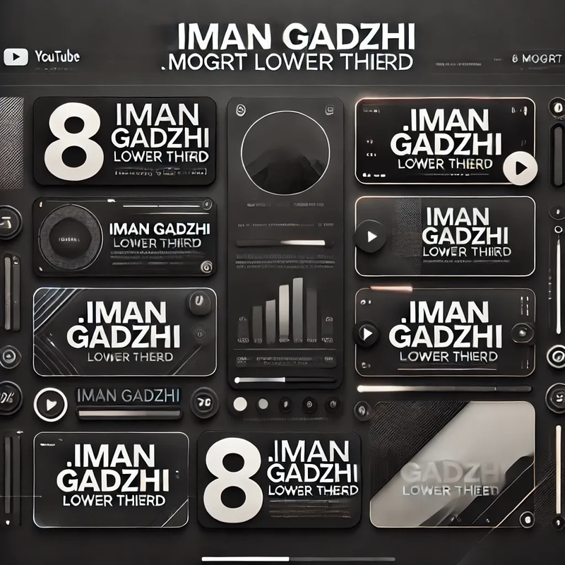 8 Iman Gadzhi Mogrt Lower Third - Dynamic Motion Graphics Lower Thirds for Engaging Video Titles and Branding