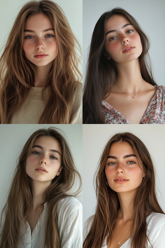 Realistic Portrait of a Young Girl with a Hat - Natural Look Ethereal Portrait Art for Timeless Visual Storytelling