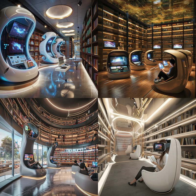 DataNexus Holographic Archive System - Futuristic Technology Concept Art for Designers and Creators