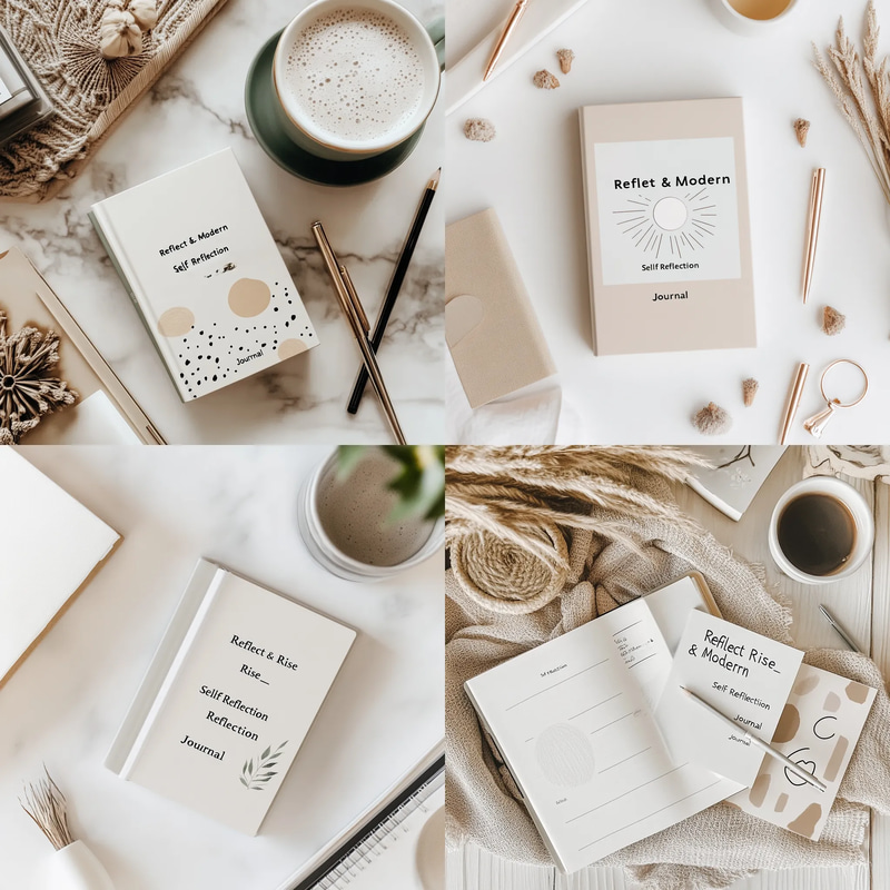 Reflect & Rise Modern Self Reflection Journal - Sleek Wellness Planner for Mindful Growth and Daily Clarity