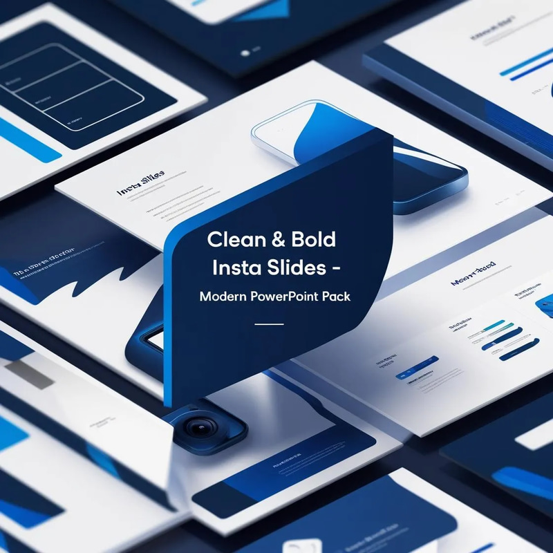 Clean & Bold Insta Slides - Modern Animated Social Media Templates for Impactful PowerPoint Presentations 2025