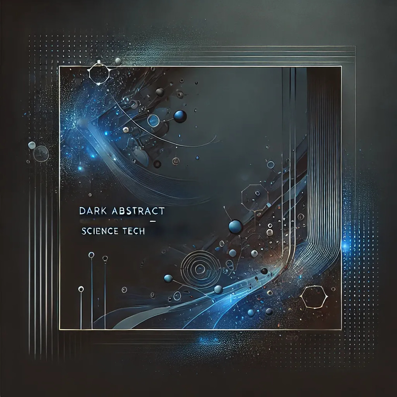 Dark Abstract Science Tech Wallpaper - Futuristic Tech Poster Design for Modern Workspaces and Creative Environments