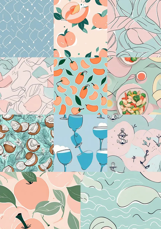 50 Doodle Mania Mega Pack - Playful Anime-Inspired Pattern Collection for Creators and Designers