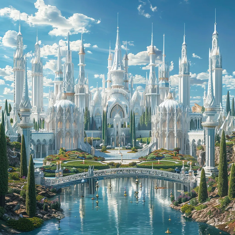 Crystalia - Shattered Light Palace Concept Art - Immersive Architectural Fantasy Art for Creative Projects and Visual Storytelling
