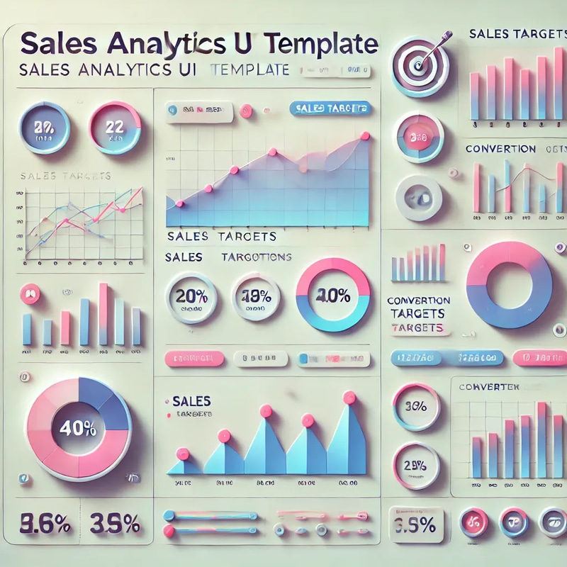 LightDash Sales Analytics UI Template - Modern, Clean Dashboard Design for Data-Driven Teams and Business Insights