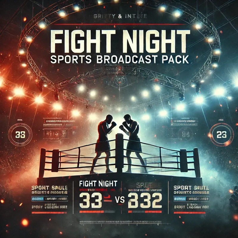 Fight Night Sports Broadcast Pack - Dynamic AI-Powered Video Templates for Engaging Sports Broadcasts and Streaming