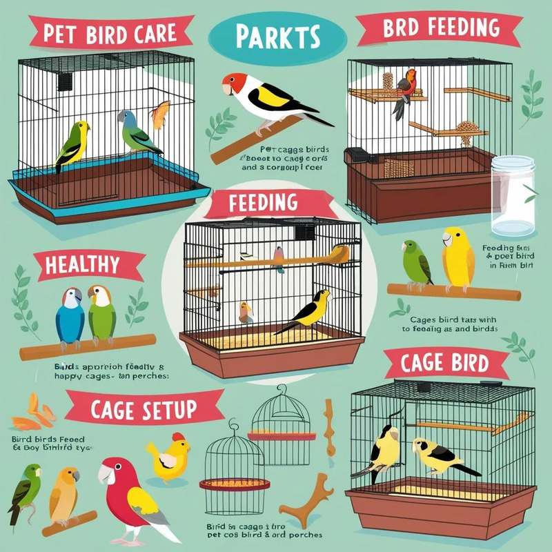 Pet Birds Care Feeding Cage Setup Essentials - Comprehensive Guide for Bird Owners and Enthusiasts